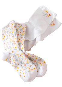 w&auml;schepur Damske Ponožky s květinov&yacute;m vzorem b&iacute;l&aacute;-květovan&aacute; ,velikost 39-42