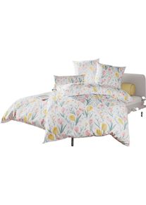 w&auml;schepur unisex Ložn&iacute; pr&aacute;dlo b&iacute;l&aacute;-růžov&aacute;-potisk ,velikost 40x80/135x200 cm