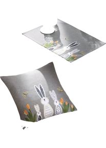 unisex Stoln&iacute; pr&aacute;dlo světle&scaron;ed&aacute; ,velikost 40x40 cm - Povlak na pol&scaron;t&aacute;ř