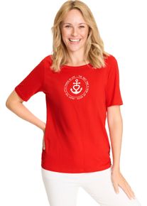 Damske Tričko s kr&aacute;tk&yacute;m ruk&aacute;vem v n&aacute;mořnick&eacute;m stylu červen&aacute; ,velikost 56