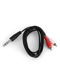 Auna CJ-264-1.5, cinch - 6,3 mm jack, 1,5 M