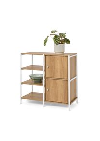 Tchibo - Komoda &raquo;Grade&laquo; s otevřen&yacute;mi přihr&aacute;dkami a 2 dv&iacute;řky - barva: b&iacute;l&aacute;