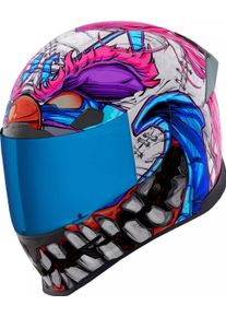 Icon Airframe Pro Krazy Klown 2, full face helmet , color: White/Pink/Blue/Black , size: S