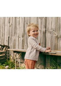 Tchibo - Dětsk&eacute; kalhoty s laclem - pro miminko - vel. 62/68 - barva: hněd&aacute;