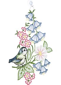 unisex Obr&aacute;zek na okno světlemodr&aacute; ,velikost 18,5x27 cm