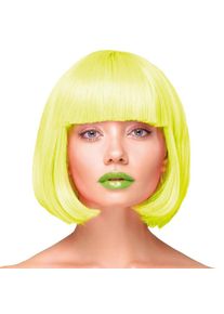 Paruka rovn� kr�tk� neonov� �lut� vlasy