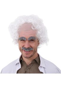Paruka b�l� kudrnat� vlasy s ple��
