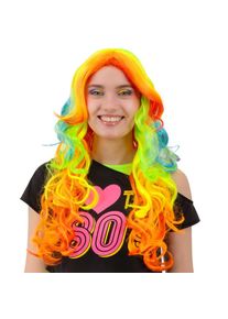 Paruka s dlouh�mi barevn�mi vlasy