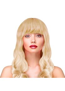 Paruka blon�at� dlouh� vlnit� vlasy