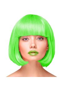 Paruka neonov� zelen� kr�tk� vlasy