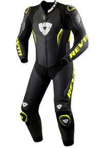 Revit Argon 3, leather suit 1pcs. perforated , color: Black/Neon-Yellow , size: 46