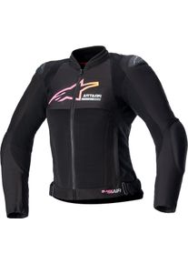 Alpinestars SMX Air, textile jacket women , color: Black/Yellow/Pink , size: L