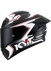 KYT NZ-Race Competition Carbon, full face helmet , color: White/Black , size: L