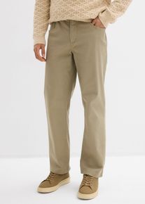Strečov&eacute; kalhoty Relaxed Fit s pohodln&yacute;m pasem Straight | Zelen&aacute; | Vel. 60 | bonprix