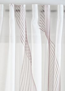 Z&aacute;clona s potiskem vln (1 ks v balen&iacute;) | Hněd&aacute; | Vel. 145x135 cm | bonprix