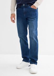 Strečov&eacute; dž&iacute;ny Relaxed Fit s organickou bavlnou Straight | Modr&aacute; | Vel. 38 | bonprix