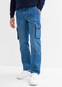 Strečov&eacute; cargo dž&iacute;ny Relaxed Fit Straight | Modr&aacute; | Vel. 38 | bonprix