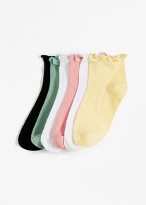 N&iacute;zk&eacute; ponožky s organickou bavlnou (6 ks v balen&iacute;) | B&iacute;l&aacute; | Vel. 35-38 | bonprix