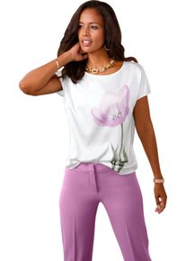 Damske Sat&eacute;nov&aacute; halenka se zakryt&yacute;mi rameny ecru-potisk ,velikost 38