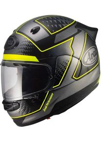 Arai Quantic Giu, full face helmet , color: Black/Grey/Neon-Yellow , size: XL