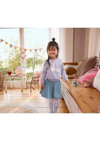 Tchibo - D&iacute;vč&iacute; oboustrann&aacute; dž&iacute;nov&aacute; sukně - pro miminko - vel. 98/104 - barva: modr&aacute;