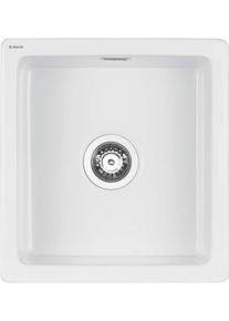 DEANTE Sabor b&iacute;l&aacute; Keramick&yacute; dřez, 1 bowl ZCB_6103