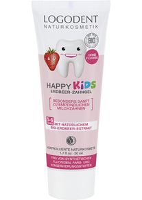 LOGODENT Happy Kids zubn&iacute; gel BIO, jahoda, 50 ml