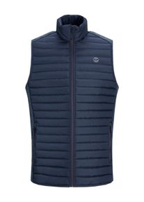 Jack & Jones Velk&eacute; Velikosti - Jack & Jones - Lehk&aacute; pro&scaron;&iacute;van&aacute; vesta s pružnou žerzejovou vsadkou - 3XL - N&aacute;mořnick&aacute; Modr&aacute;