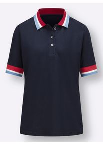 Damske Poloko&scaron;ile s žebrovan&yacute;mi n&aacute;plety n&aacute;mořnick&aacute; modr&aacute; ,velikost 54