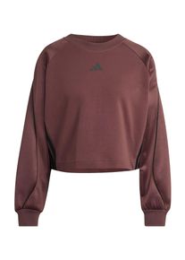 adidas Sportswear Ženy Sportovn&iacute; mikina 'STADIUM' čokol&aacute;dov&aacute; / čern&aacute; XXXL/4XL