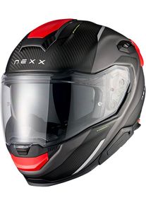 Nexx X.TR Carbon Rush, full face helmet , color: Matt Black/Red/Dark Grey , size: 3XL