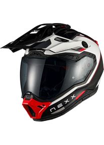 Nexx X.Rally Carbon Raid, adventure helmet , color: White/Red/Black , size: L