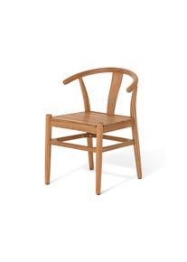 Tchibo - Designov&aacute; teakov&aacute; j&iacute;deln&iacute; židle - barva: hněd&aacute;