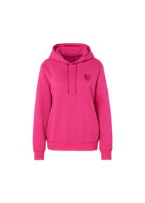 Tchibo - Mikina s kapuc&iacute; a v&yacute;&scaron;ivkou - pro ženy - vel. L 44/46 - barva: růžov&aacute;