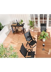 Tchibo - Vysok&eacute; křeslo s nastaviteln&yacute;m opěradlem - barva: čern&aacute;