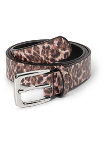 Tchibo - Vzorovan&yacute; opasek - pro ženy - vel. 85 CM - barva: b&eacute;žov&aacute;/s potiskem