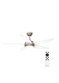 Klarstein Bolero stropn&iacute; ventil&aacute;tor se světlem | 132 cm | 35 W | Tich&yacute; chod | Dřevo