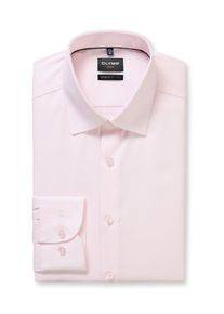 Velk&eacute; Velikosti - OLYMP - Luxor, Modern Fit, ko&scaron;ile se strečem a strukturou, extra dlouh&aacute; - 44SL - Růžov&aacute;