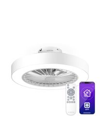 Klarstein Inteligentn&iacute; stropn&iacute; ventil&aacute;tor ZenBreeze se světlem | 48 cm | 16 W | Tich&yacute; | LED | Akryl