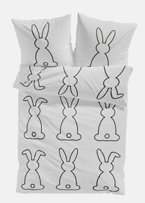 Povlečen&iacute; z bavlněn&eacute; směsi | B&iacute;l&aacute; | Vel. 135x200 cm | bonprix