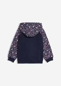 Mikina na zap&iacute;n&aacute;n&iacute; s kapuc&iacute; z čist&eacute; organick&eacute; bavlny | Modr&aacute; | Vel. 110 | 100% bavlna| bonprix