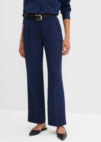 Spl&yacute;vav&eacute; kalhoty se sklady v pase | Modr&aacute; | Vel. 40 | bonprix