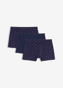 Přil&eacute;hav&eacute; boxerky s bavlnou (3 ks v balen&iacute;) | Modr&aacute; | Vel. 10 (4XL) | bonprix