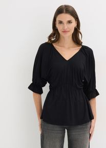 Tričkov&aacute; tunika | Čern&aacute; | Vel. 48/50 (XL) | bonprix