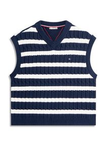 TOMMY HILFIGER Ženy Svetr n&aacute;mořnick&aacute; modř / b&iacute;l&aacute; XS