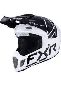 FXR Clutch Comp, motocross helmet , color: White/Black , size: XXL