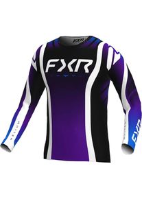 FXR Helium Infinity MX Ultra, jersey , color: Black/White/Blue/Purple , size: XS