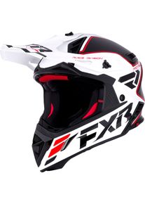 FXR Helium MX, motocross helmet , color: Black/White/Red , size: L