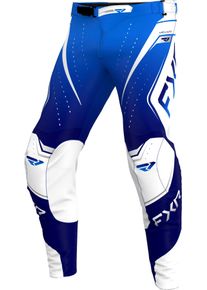 FXR Helium Edge MX Cobalt, textile pants , color: Blue/White/Dark Blue , size: 32