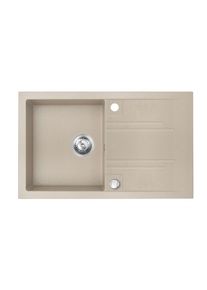 NOVASERVIS Granitov&yacute; dřez s odkapem, s přepadem z dřezu, p&iacute;sek DRGM48/78SA